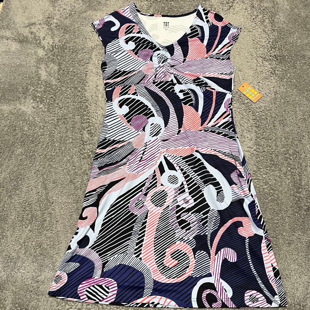 Title Nine Dress Womens Medium Daring Multicolor Golf Athletic Geometric